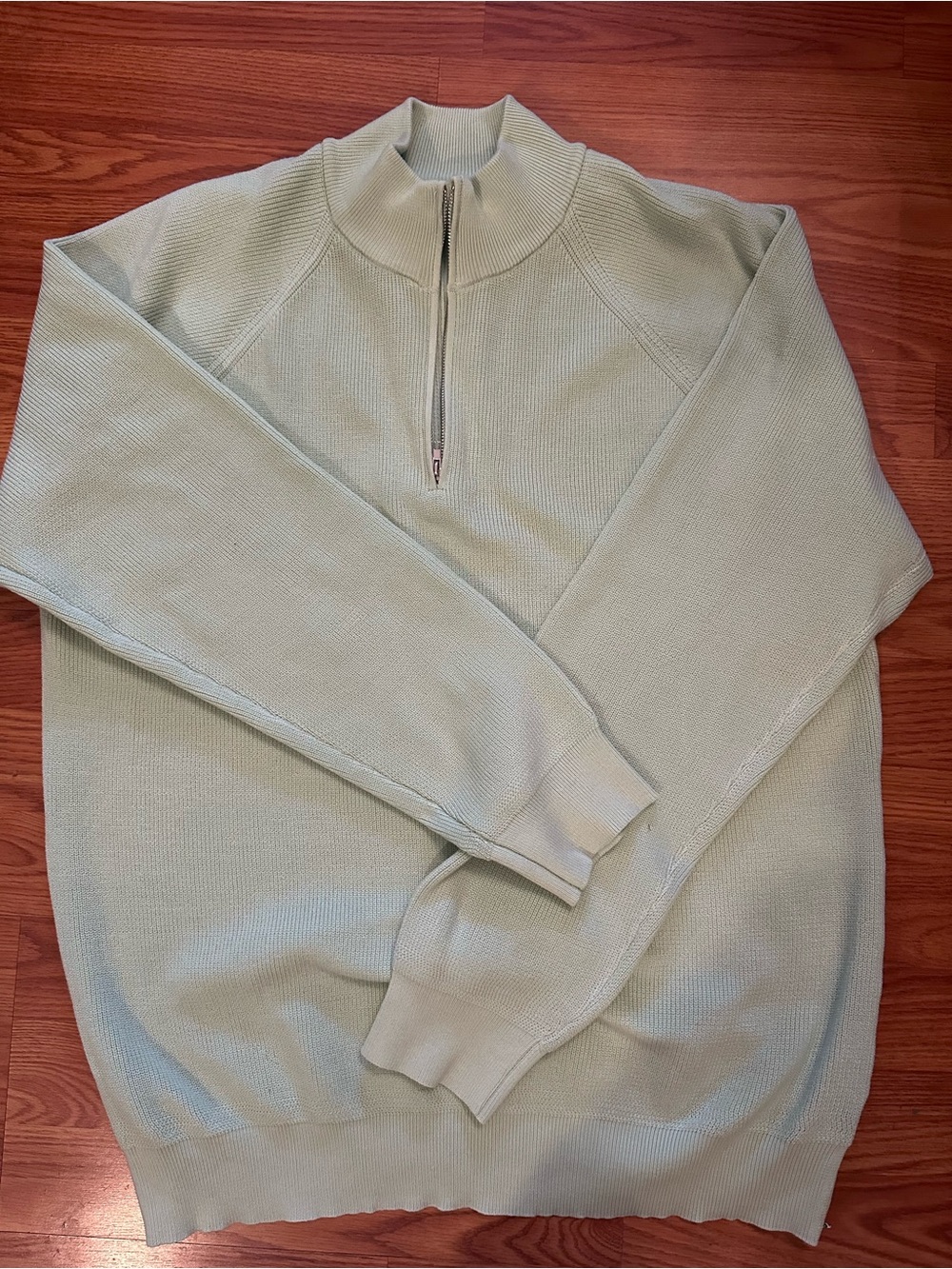 NWOT-Never Worn - Men's Half-Zip Sweater in Sage Green